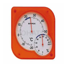 温湿度计 Thermo-Hygrometer 76 x 75 x 13mm 35G (Blister Pack) Clear Orange　TM-5604